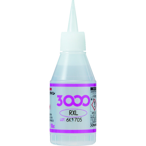 トラスコ中山 セメダイン 瞬間接着剤 3000RXL(超速硬化・難接着タイプ) 50g AC-064(ご注文単位1本)【直送品】