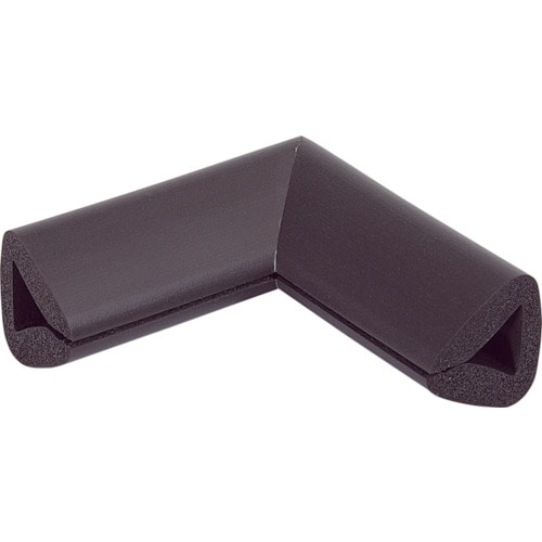 トラスコ中山 カーボーイ 安心クッションはさみこみ型 コーナー用 内幅20mm ブラウン(ご注文単位1個)【直送品】