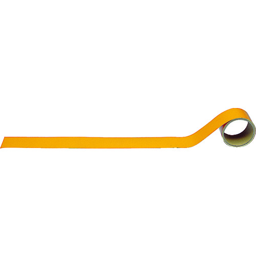 トラスコ中山 ユニット 配管識別テープ その他・黄赤(小) アルミ 50mm幅×2m(ご注文単位1巻)【直送品】