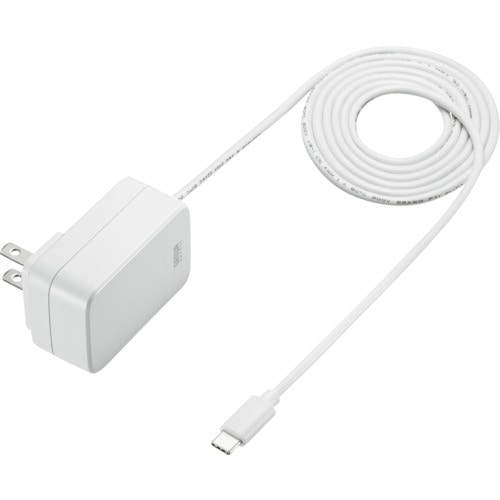 トラスコ中山 SANWA USB PD対応AC充電器(USB TypeCケーブル一体型18W)(ご注文単位1個)【直送品】