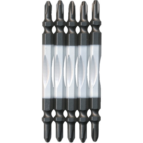 トラスコ中山 アネックス カラースリムトーションビット5本組 +2×65(ご注文単位1パック)【直送品】