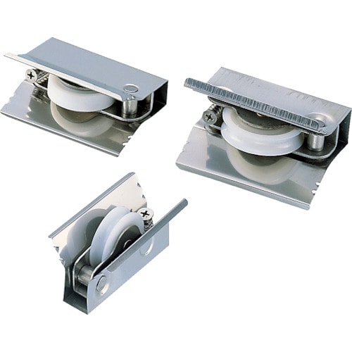 トラスコ中山 ヨコヅナ メタル入り取替戸車ジュラコン(R)車 12型 丸(ご注文単位1個)【直送品】