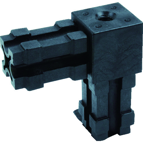 トラスコ中山 TRUSCO 25mmアルミフレーム用ジョイント 2方向 穴付き(ご注文単位1個)【直送品】