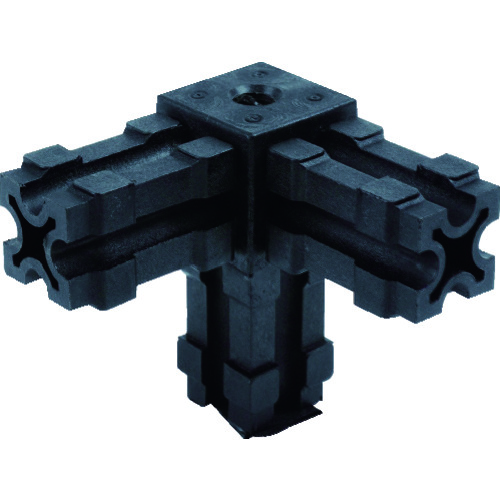 トラスコ中山 TRUSCO 25mmアルミフレーム用ジョイント 3方向 穴付き(ご注文単位1個)【直送品】