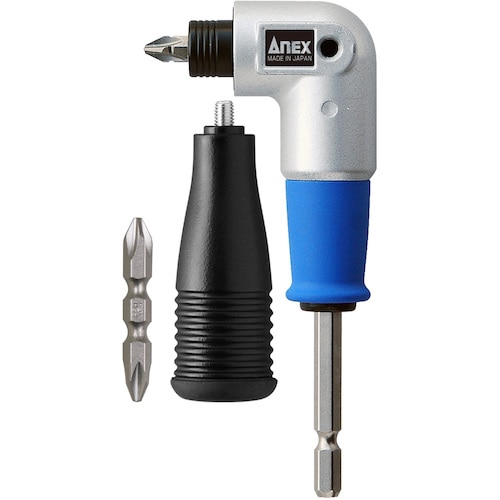 トラスコ中山 アネックス 電動ドライバー用スーパーミニL型アダプター（ご注文単位1個）【直送品】