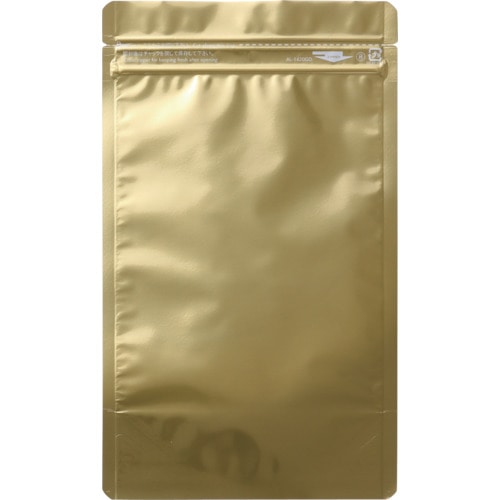 トラスコ中山 セイニチ 「ラミジップ」 アルミカラースタンドタイプ 金 160×120+35 (50枚入)(ご注文単位1袋)【直送品】