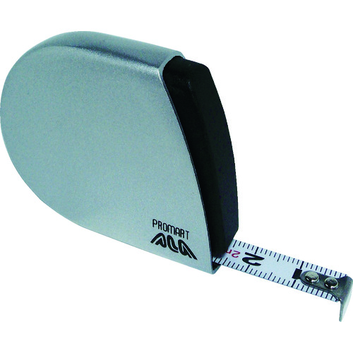 トラスコ中山 プロマート コンベックス ミニメジャー ALA 2m 8mm シルバー ステンレステープ(ご注文単位1個)【直送品】