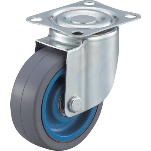 トラスコ中山 ワコー エアーキャスター(自在車) 100mm ゴム車 305-2010(ご注文単位1個)【直送品】