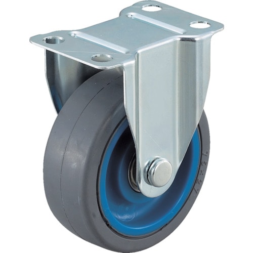 トラスコ中山 ワコー エアーキャスター(固定車) 100mm ゴム車 305-2311(ご注文単位1個)【直送品】