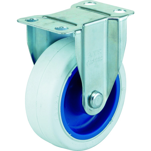 トラスコ中山 ワコー エアーキャスター(固定車) 75mm ホワイトゴム車 365-7868(ご注文単位1個)【直送品】