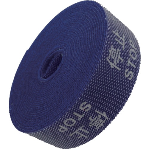 >トラスコ中山 IM 多機能表示バンド 20mm*3M 停止 STOP 青(ご注文単位1巻)【直送品】