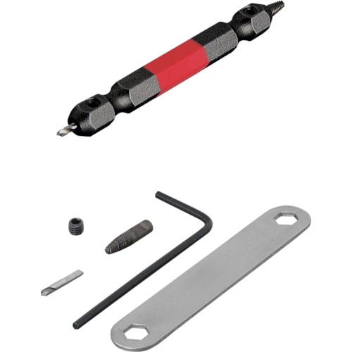 トラスコ中山 アネックス なめたネジはずしビット1本組 M2.5~3ネジ用 全長65mm(ご注文単位1セット)【直送品】