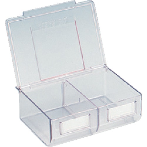 トラスコ中山 TRUSCO ライトビン フタ付 197X169XH71 透明(ご注文単位1個)【直送品】