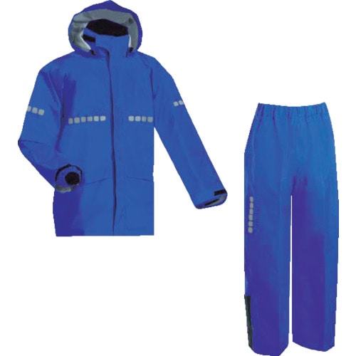 トラスコ中山 前垣 AP1000ワーキングレインスーツ ロイヤルブルー 5Lサイズ(ご注文単位1着)【直送品】