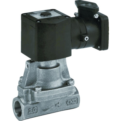 トラスコ中山 CKD パイロット式 防爆形2ポート弁 ADシリーズ(蒸気用) 376-8376(ご注文単位1台)【直送品】