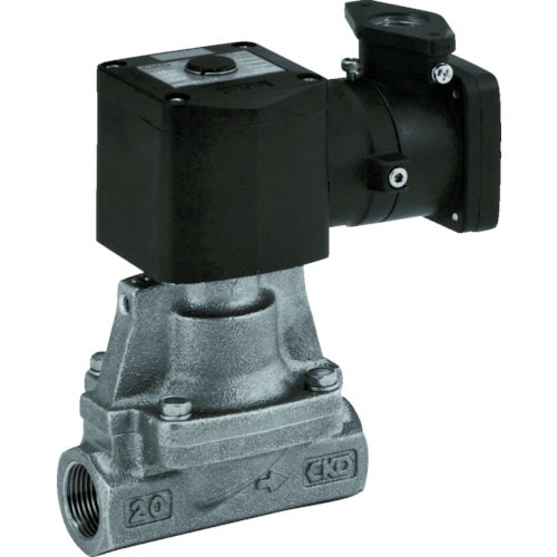 トラスコ中山 CKD パイロット式 防爆形2ポート弁 ADシリーズ(空気・水用) 376-8457(ご注文単位1台)【直送品】