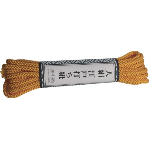 トラスコ中山 ユタカメイク 江戸打ち紐 中丸 約3m 山吹(ご注文単位1巻)【直送品】