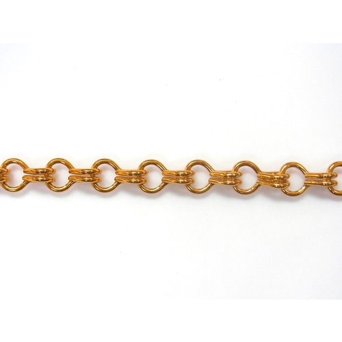 トラスコ中山 ニッサチェイン アルミカラーチェン 30m 金（ご注文単位1本）【直送品】