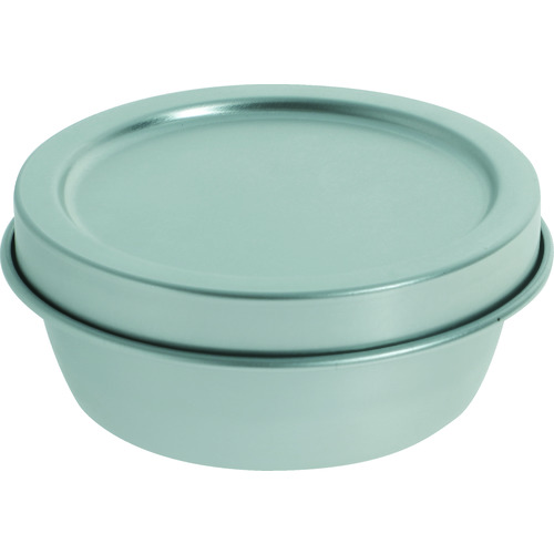 トラスコ中山 TRUSCO アルミ丸型容器 蓋付 120ΦX50（ご注文単位1個）【直送品】