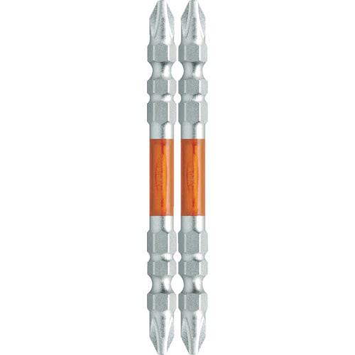 トラスコ中山 アネックス ハイパー龍靭ビット2本組 両頭＋2×85（ご注文単位1パック）【直送品】