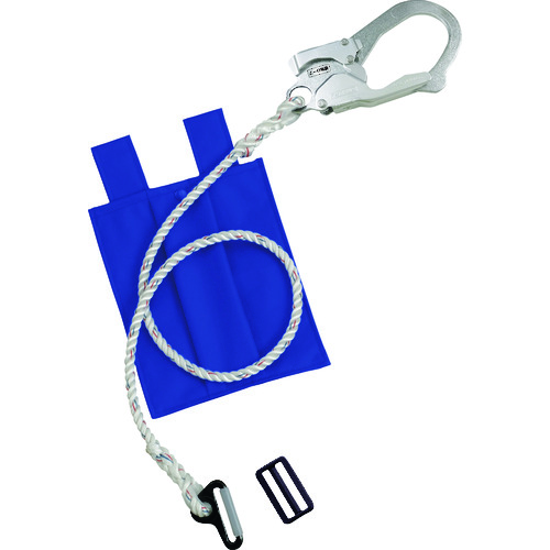 トラスコ中山 タイタン ロープ式補助ロープ 収納袋スカイブルー(ご注文単位1本)【直送品】