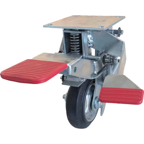 トラスコ中山 TRUSCO 前進アシスト機構付き台車ストッパー 150Φ用(ご注文単位1個)【直送品】