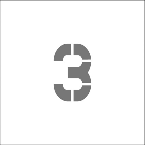 トラスコ中山 IM ステンシル マグネット 3 文字サイズ50×40mm（ご注文単位1枚）【直送品】