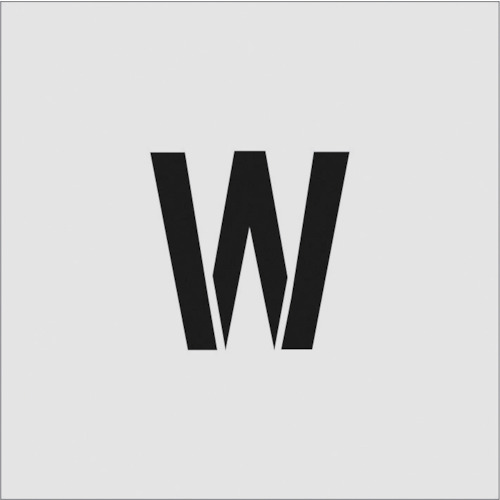 トラスコ中山 IM ステンシル W 文字サイズ100×65mm（ご注文単位1枚）【直送品】