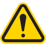 トラスコ中山 IM 三角ラベル危険 100mm(一辺の長さ)（ご注文単位1組）【直送品】