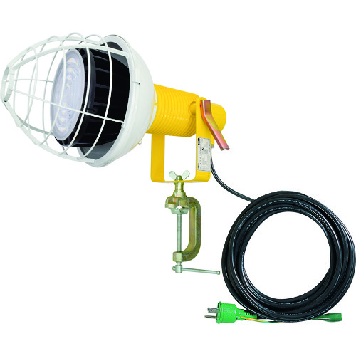 トラスコ中山 日動 エコビックLED投光器100W 作業用 スポット 昼白色 アース付 電線5m(ご注文単位1台)【直送品】