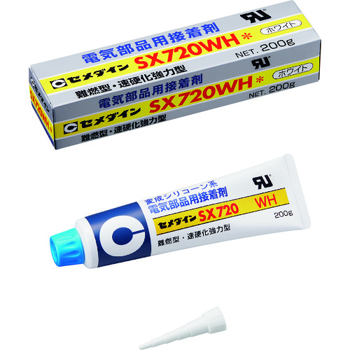 トラスコ中山 セメダイン SX720WH 200g (白色・高粘度) AX-213(ご注文単位1本)【直送品】