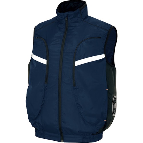 トラスコ中山 アイトス 物流作業対応型空調服ベスト(空調服TM) ネイビー L(ご注文単位1着)【直送品】