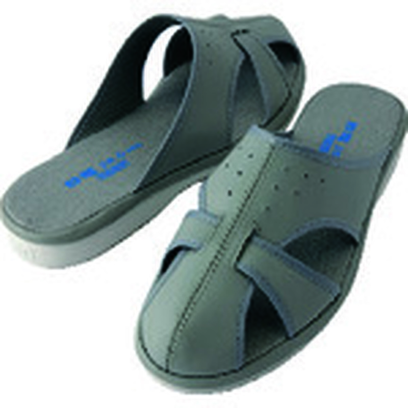 トラスコ中山 アイトス 静電スリッパ グレー L（ご注文単位1足）【直送品】