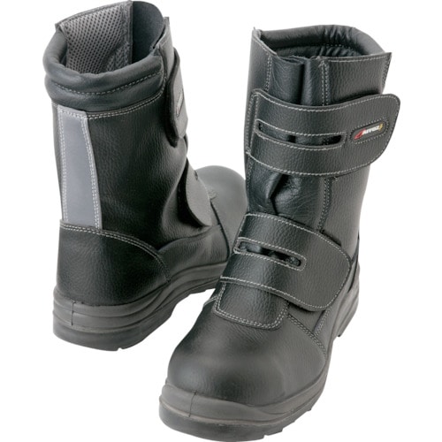 トラスコ中山 アイトス セーフティーシューズウレタン長マジック ブラック 26.5(ご注文単位1足)【直送品】