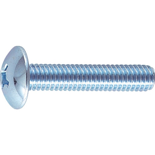 トラスコ中山 TRUSCO トラス頭小ねじ ユニクロ 全ネジ M8×35 20本入（ご注文単位1パック）【直送品】