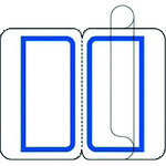 トラスコ中山 JTX 192200)インデックスラベルF付M青 B056J-MB (ご注文単位1パック)【直送品】