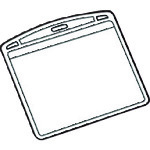 トラスコ中山 JTX 192235)名札用替ケース パス名刺型横10枚 B073J (ご注文単位1パック)【直送品】