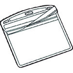 >トラスコ中山 JTX 192238)名札用替ケース C名刺型横10枚 B076J (ご注文単位1パック)【直送品】