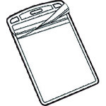 トラスコ中山 JTX 192239)名札用替ケース C名刺型縦10枚 B077J (ご注文単位1パック)【直送品】