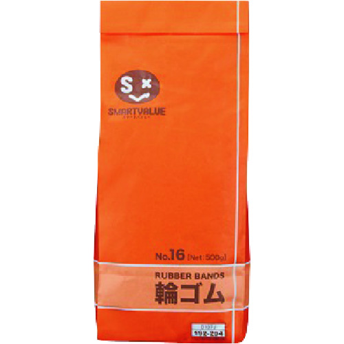 トラスコ中山 JTX 192294)輪ゴムNo.16 500g B107J (ご注文単位1袋)【直送品】