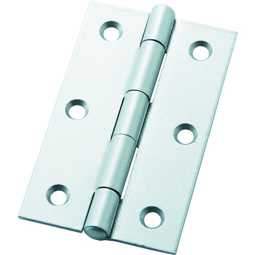 >トラスコ中山 フジテック カラー丁番 袋入り(2枚)・厚口64mm・シルバー(ご注文単位1袋)【直送品】