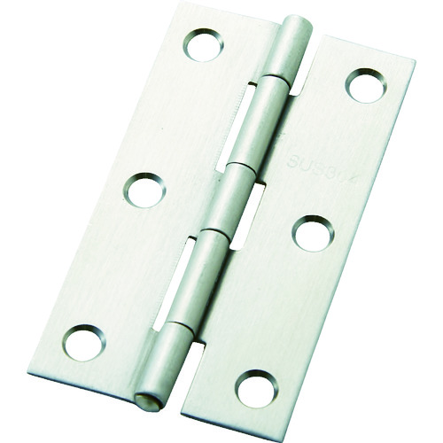 トラスコ中山 フジテック ステンレス丁番(SUS304) 袋入(2枚)・中厚64mm(ご注文単位1袋)【直送品】