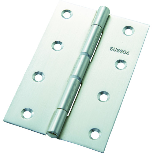 トラスコ中山 フジテック ステンレス丁番(SUS304) 袋入(2枚)・中厚102mm(ご注文単位1袋)【直送品】