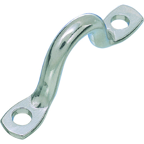 トラスコ中山 水本 ステンレス アイストラップ(座ぐりなしタイプ) ピッチ45mm(ご注文単位1個)【直送品】