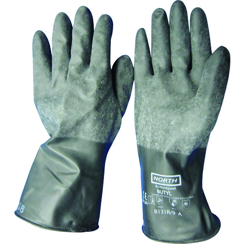 トラスコ中山 kgW ブチル手袋 男性用サイズ(ご注文単位1組)【直送品】