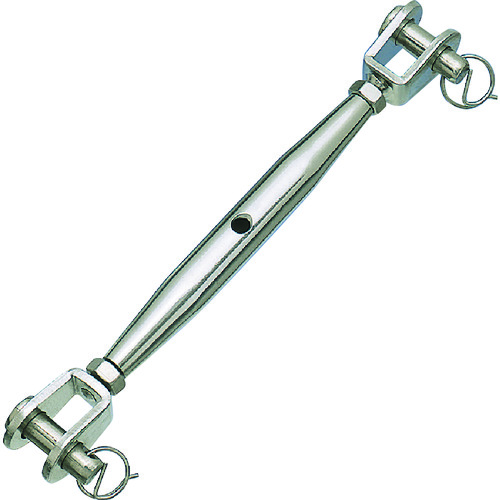 トラスコ中山 水本 ステンレス パイプターンバックルJ&J 捻子径2分 使用荷重1.18kN(ご注文単位1個)【直送品】