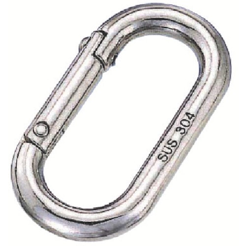 トラスコ中山 水本 ステンレス オーバルキャッチ 線径6mm 長さ40mm（ご注文単位1個）【直送品】