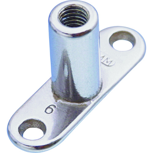 トラスコ中山 水本 吊金具(ビス止めタイプ) ステンレス パッドナット 捻子径M-6(ご注文単位1個)【直送品】