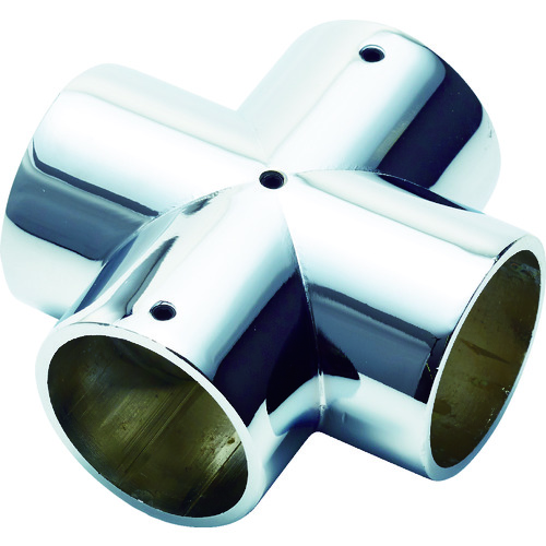 トラスコ中山 フジテック パイプ継手クロス・32mm(ネジ止め付)(ご注文単位1個)【直送品】