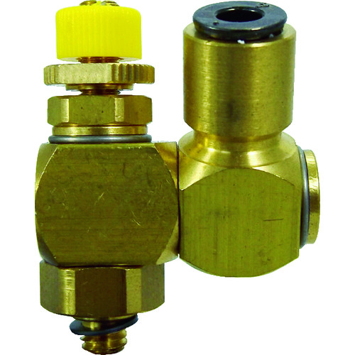 トラスコ中山 チヨダ フジスピードコントローラβ(金属)メーターアウト 4mm・M5×0.8(ご注文単位1個)【直送品】